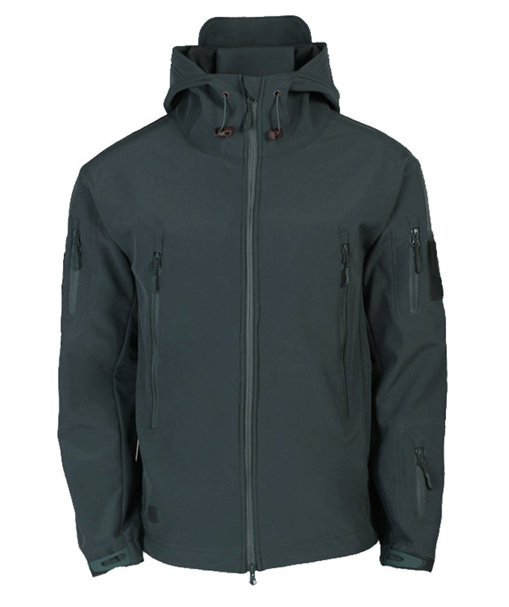Herren Softshelljacke mit Kapuze - Titan