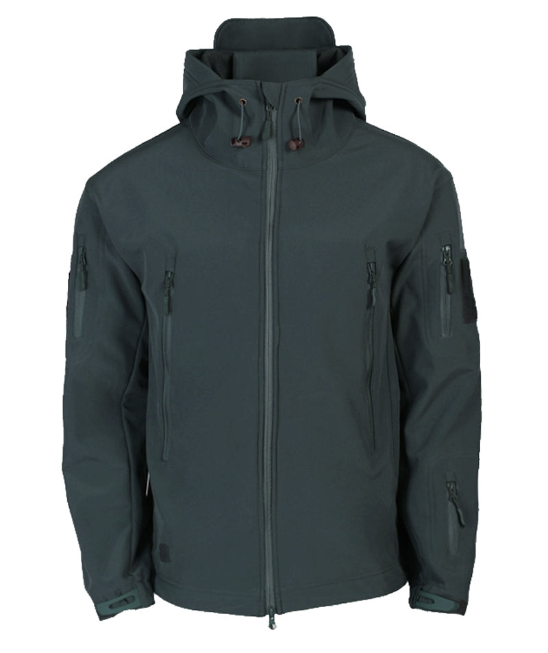 Herren Softshelljacke mit Kapuze - Titan