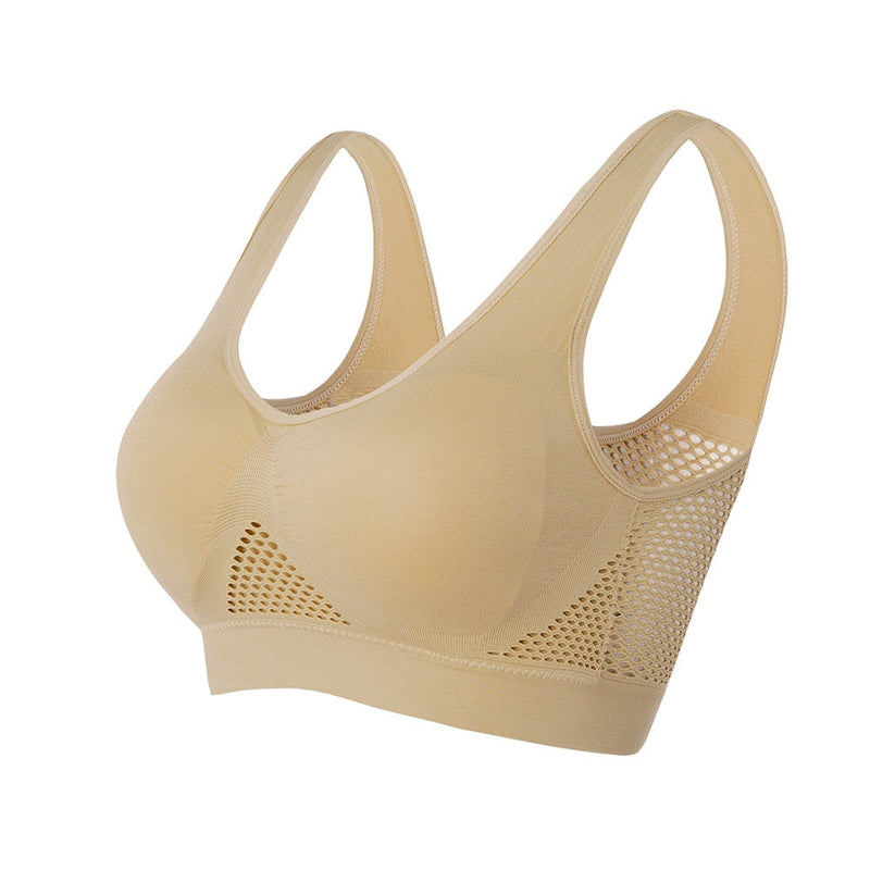 Ademende Mesh Sport BH - Sofia