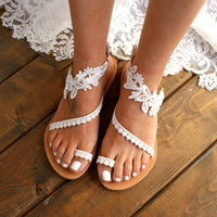 Weiße Damen-Sommersandalen – Sophie