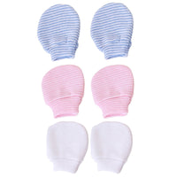 Baby Anti-Scratch Mittens | Set of 3 Pairs of Mittens