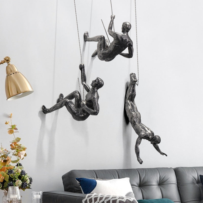Bergsteiger-Wandskulptur – PeakFigures