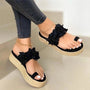 Bequeme orthopädische Damen-Sommerschuhe mit Blumenmuster - Linora