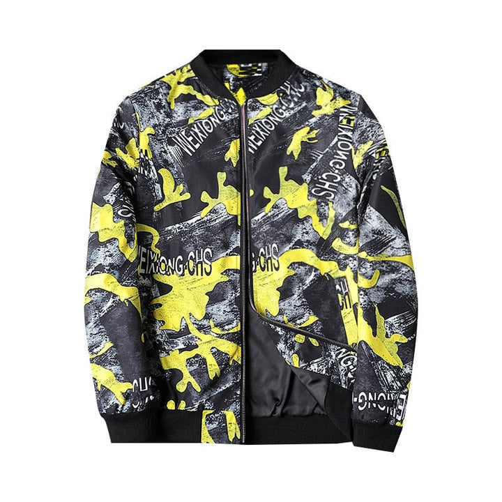 Herren Bomberjacke mit abstraktem Muster - Enzo