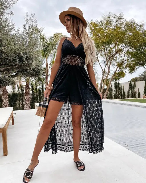 Casual Linnen Playsuit met Losse Pasvorm – Noralie