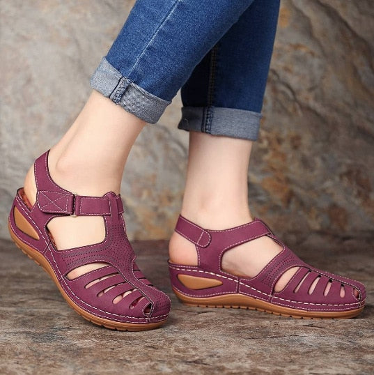 Leren Orthopedische Dames Sandalen – Elin