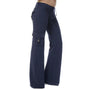 Damen Bootcut Cargohose mit Taschen - Isabella