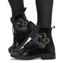 Damen-Kurzstiefel mit Herbstblatt- und Mondmuster - Selene