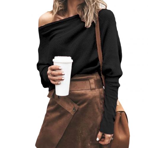 Trendiger Gestrickter Off-Shoulder Damenpullover - Sophie