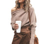 Trendiger Gestrickter Off-Shoulder Damenpullover - Sophie