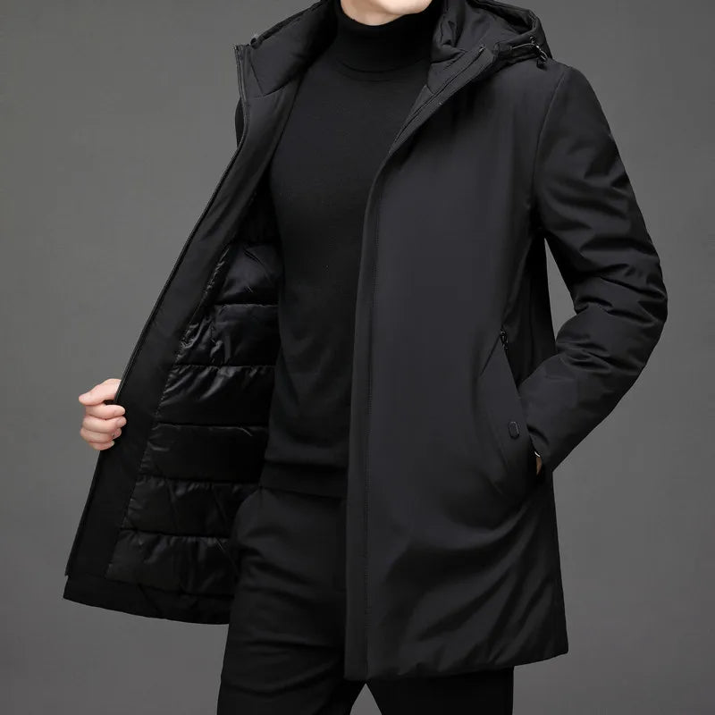 Klassische Daunenjacke mit Kapuze - Victor