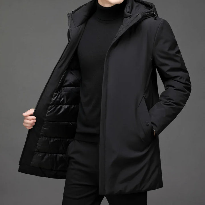Klassische Daunenjacke mit Kapuze - Victor