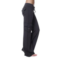 Damen Bootcut Cargohose mit Taschen - Isabella