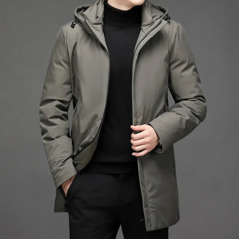 Klassische Daunenjacke mit Kapuze - Victor