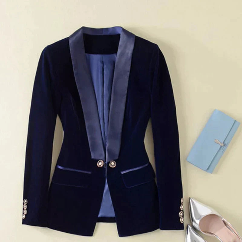 Samtiger Damenblazer - Vivienne