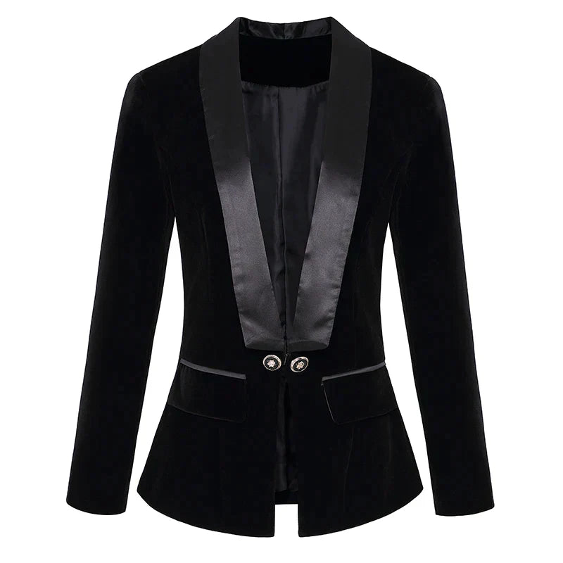 Samtiger Damenblazer - Vivienne