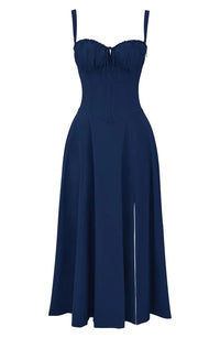 Geblümtes Maxikleid mit Taillierung - Fleur
