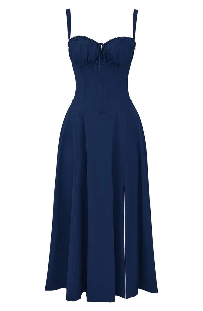 Geblümtes Maxikleid mit Taillierung - Fleur