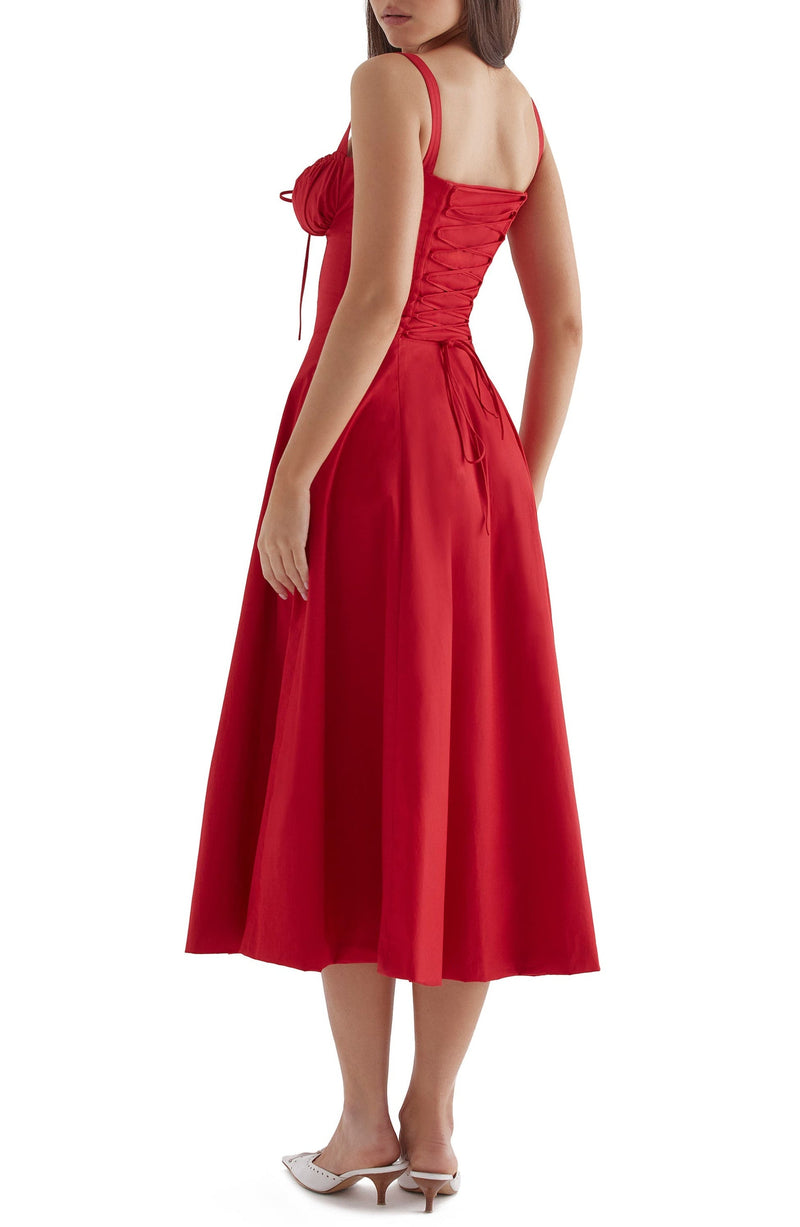 Bustier-Sommerkleid mit Taillenkorsett - Isabella
