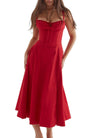 Geblümtes Maxikleid mit Taillierung - Fleur