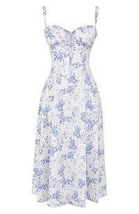 Geblümtes Maxikleid mit Taillierung - Fleur