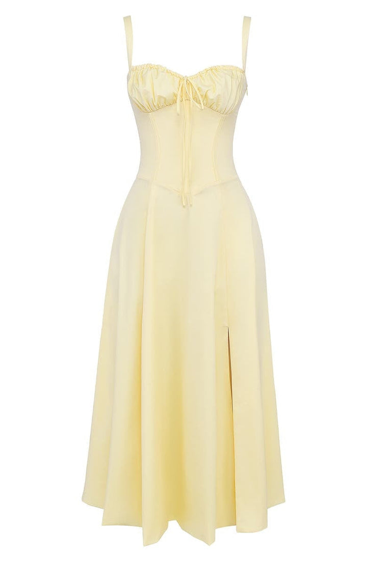 Geblümtes Maxikleid mit Taillierung - Fleur
