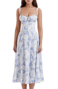 Bustier-Sommerkleid mit Taillenkorsett - Isabella