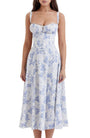 Geblümtes Maxikleid mit Taillierung - Fleur