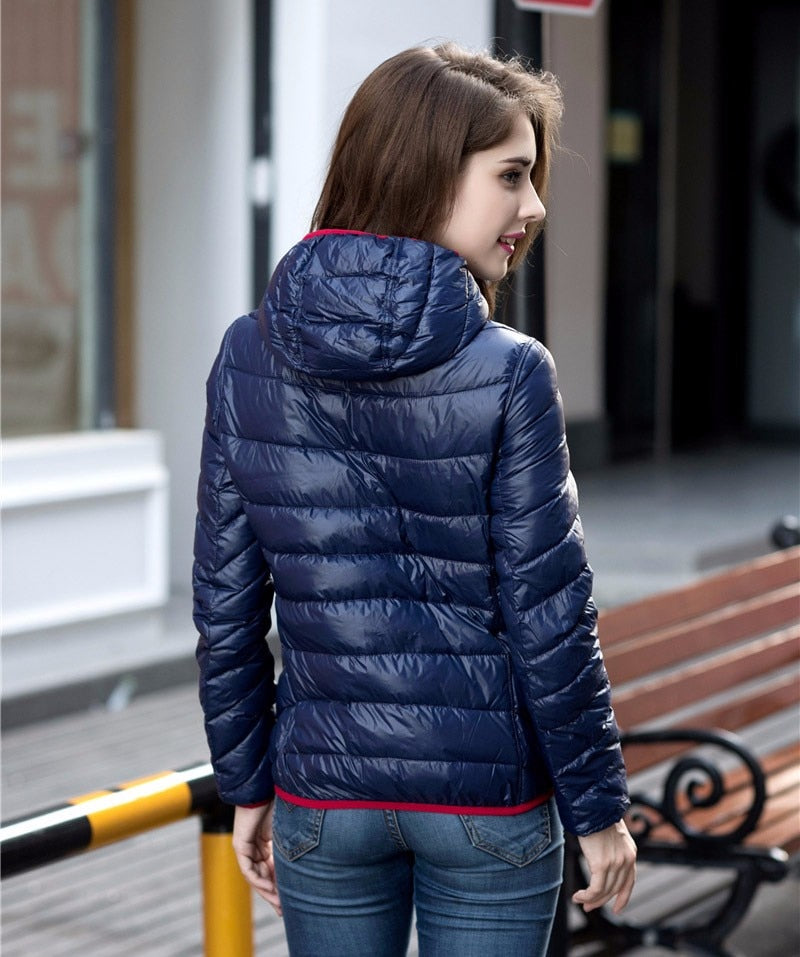 Stilvolle Wende-Daunenjacke für Damen - Aurora