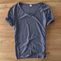 Leichtes Leinen V-Ausschnitt Shirt für Herren – Atmungsaktiv & sommerlich – Thilo