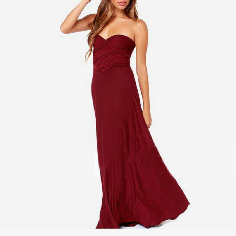 Langes Kleid mit mehreren Stilen für verschiedene Looks - Eva