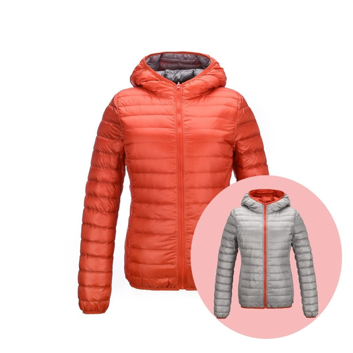 Stilvolle Wende-Daunenjacke für Damen - Aurora