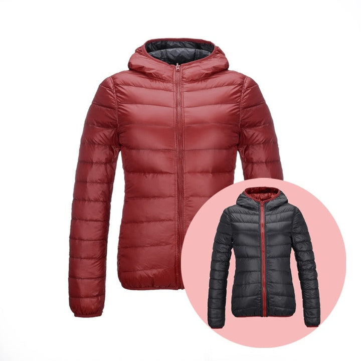 Stilvolle Wende-Daunenjacke für Damen - Aurora