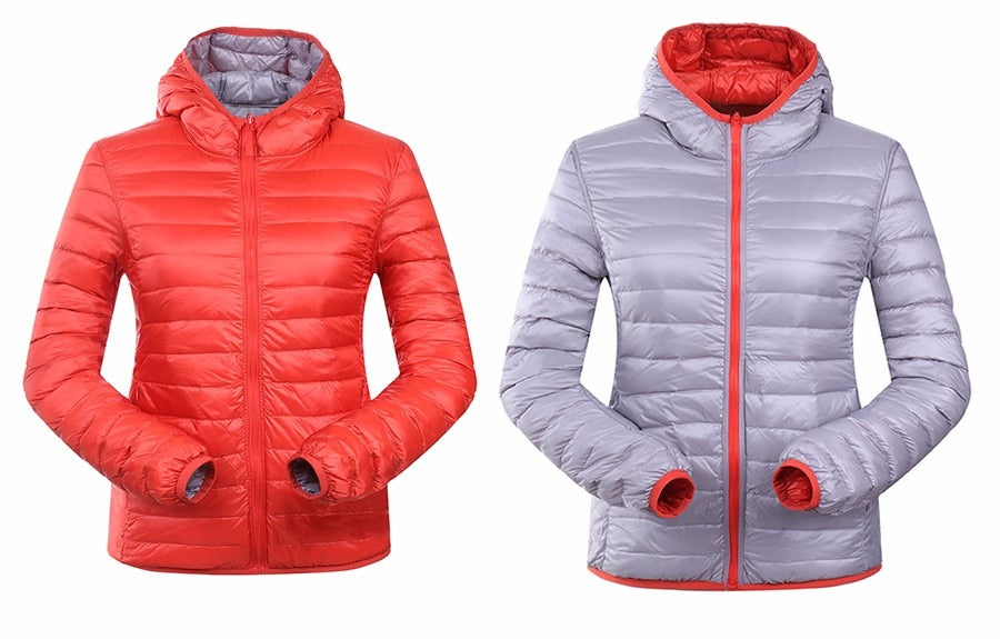 Stilvolle Wende-Daunenjacke für Damen - Aurora