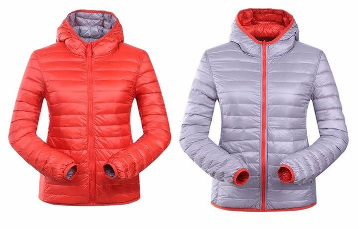 Stilvolle Wende-Daunenjacke für Damen - Aurora