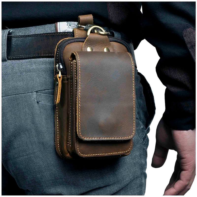 Leder Herren Bauchtasche - LeatherGuard Pro