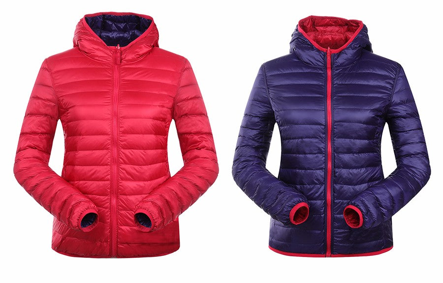 Stilvolle Wende-Daunenjacke für Damen - Aurora