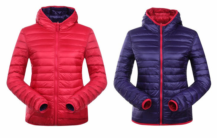 Stilvolle Wende-Daunenjacke für Damen - Aurora