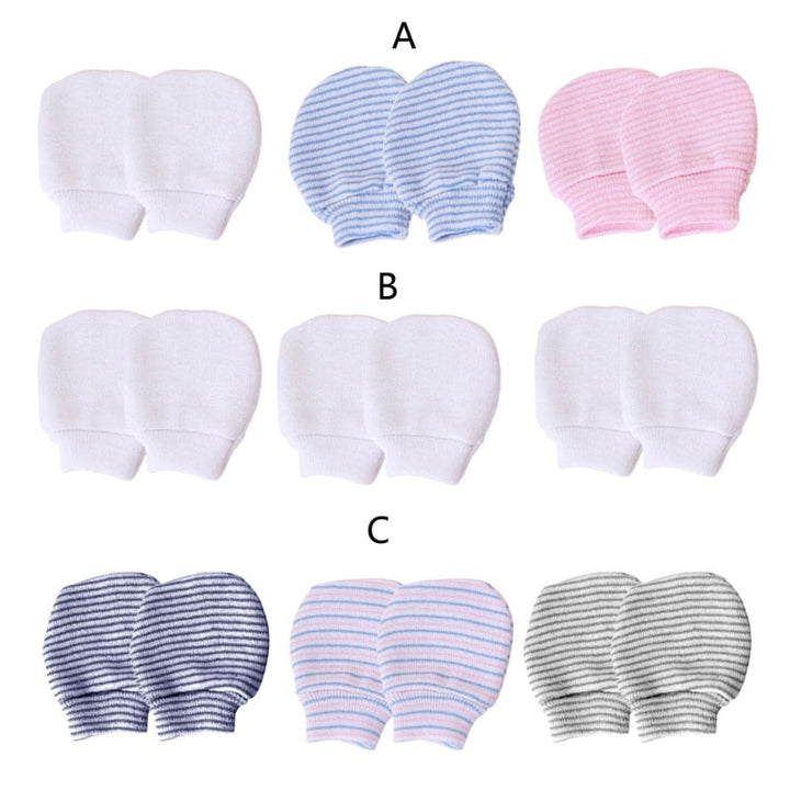 Baby Anti-Scratch Mittens | Set of 3 Pairs of Mittens