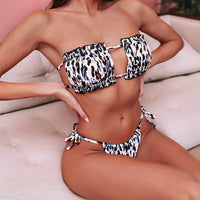 Ruffie Bikini | A stylish bikini with animal print