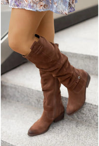 Stilvolle kniehohe Winterstiefel für Damen - Frost