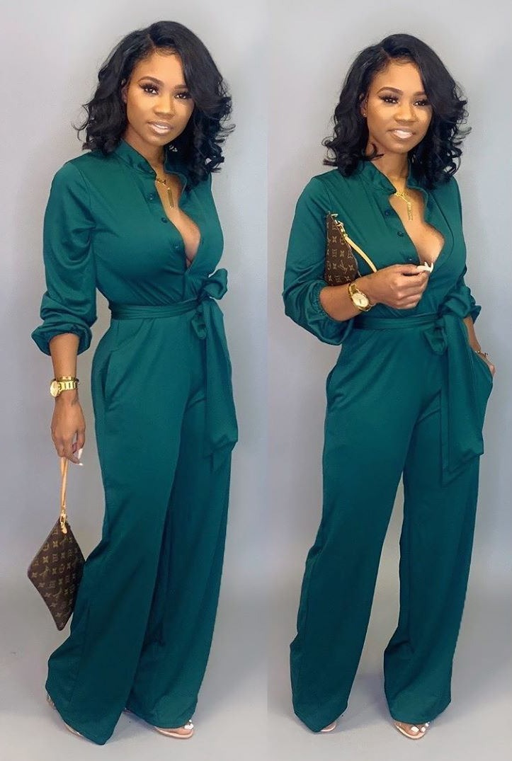 Stilvoller Jumpsuit mit langen Ärmeln - Nola