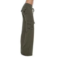 Damen Bootcut Cargohose mit Taschen - Isabella