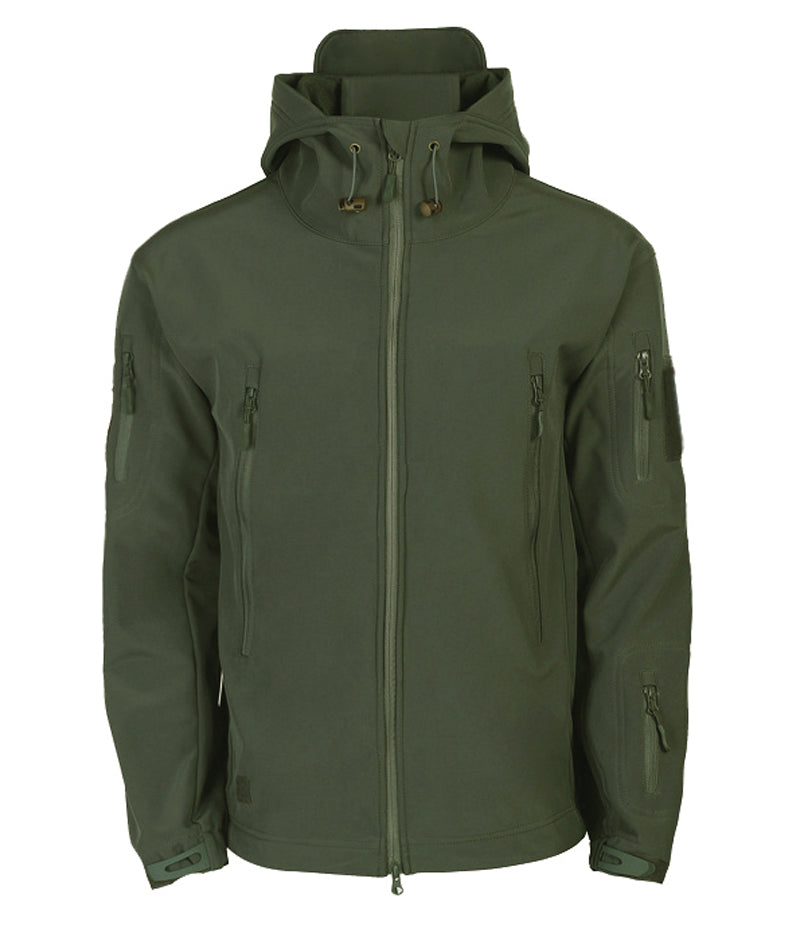 Herren Softshelljacke mit Kapuze - Titan