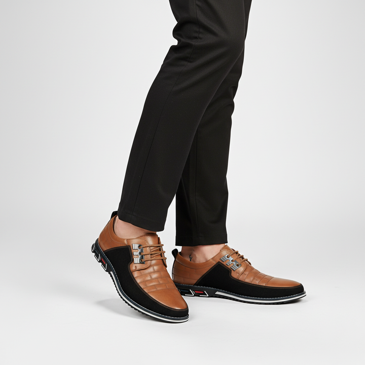 Halbschuh Aus Leder Mit Schnürung - Russell