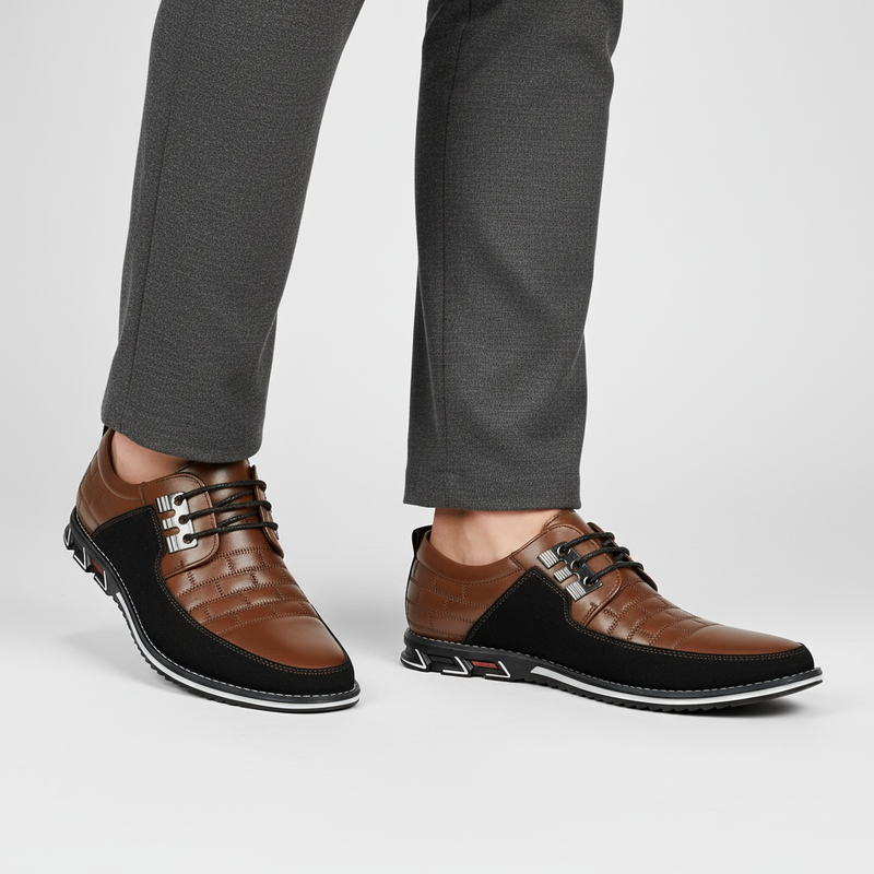 Halbschuh Aus Leder Mit Schnürung - Russell