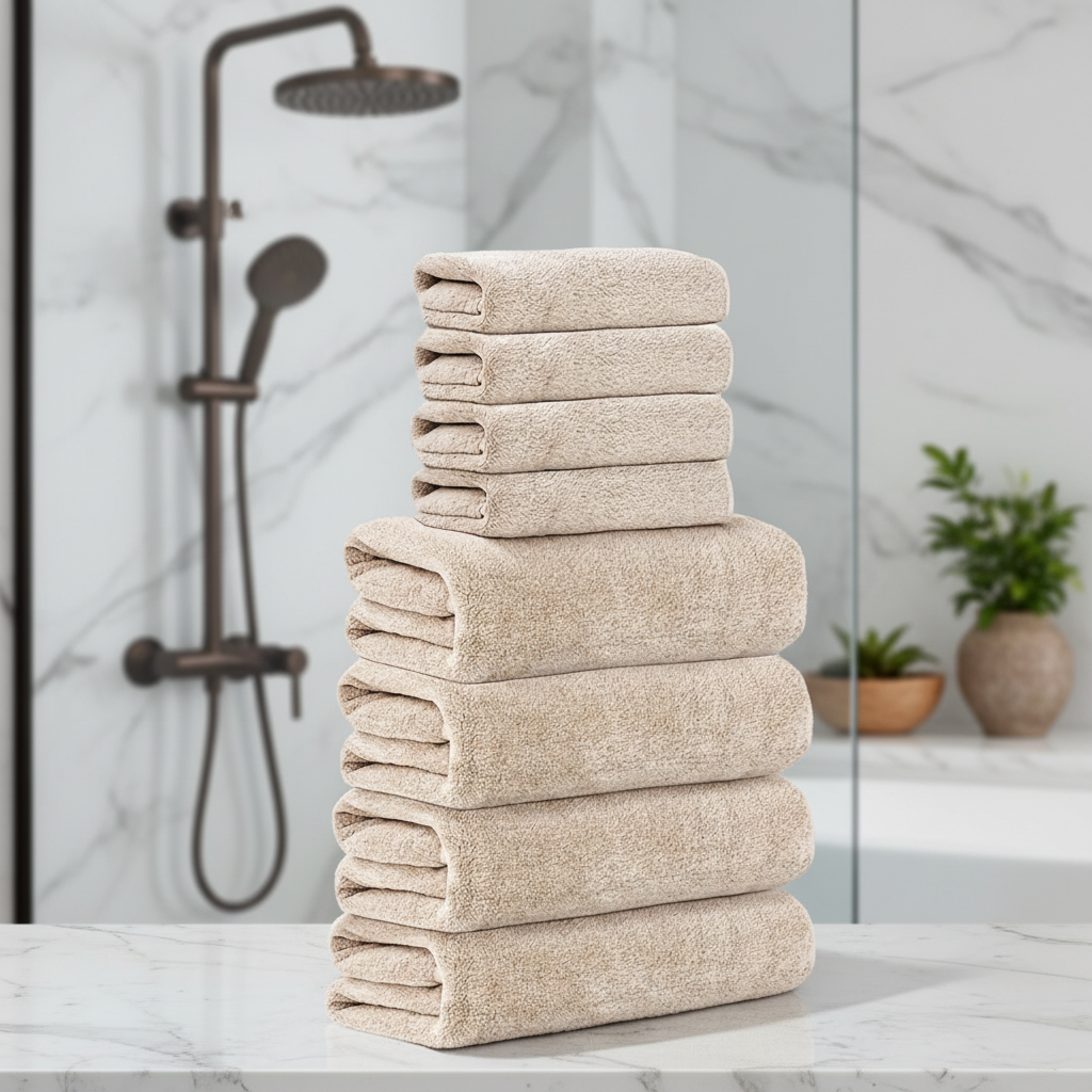 Handtuchset Mit 8 Teilen - BlushTowel