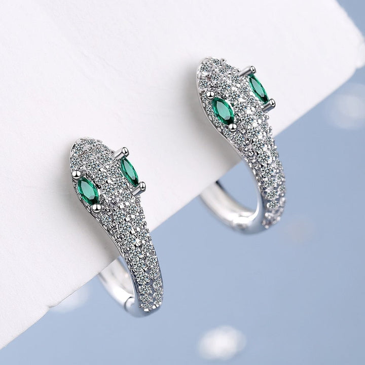Snake Earrings made of 925 Sterling Silver - Leila