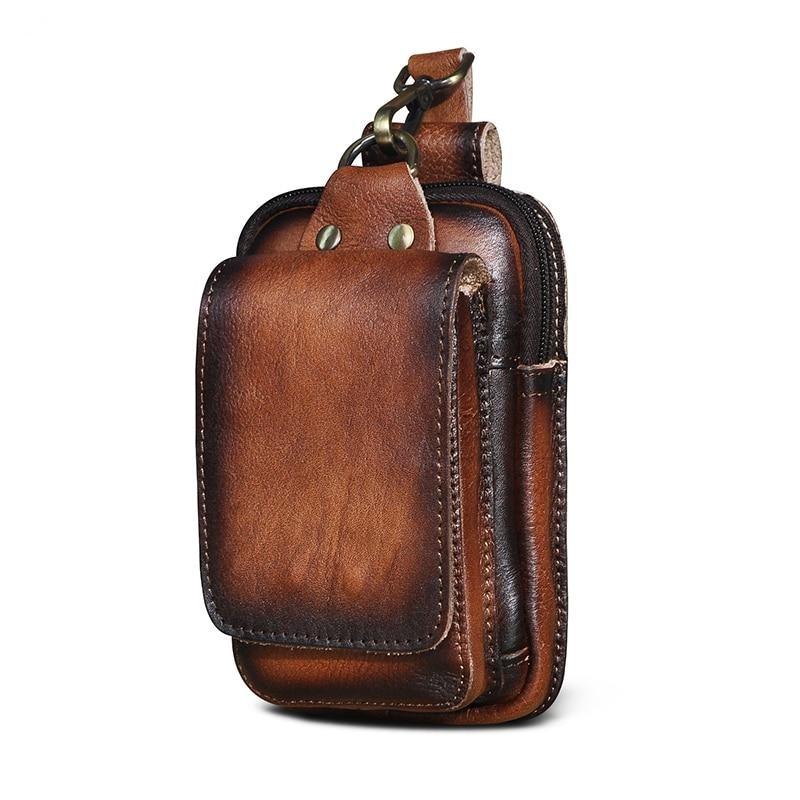 Leder Herren Bauchtasche - LeatherGuard Pro