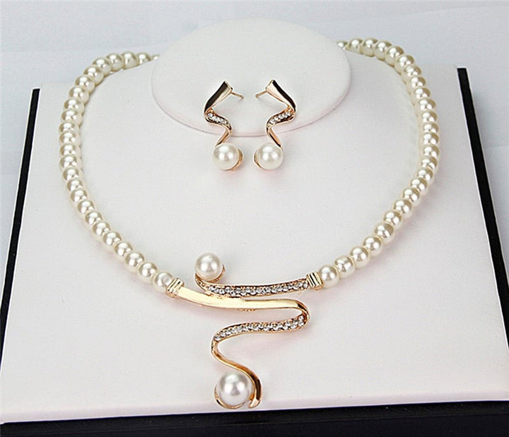 Natürliche Perlen-Schmuckset - Serena